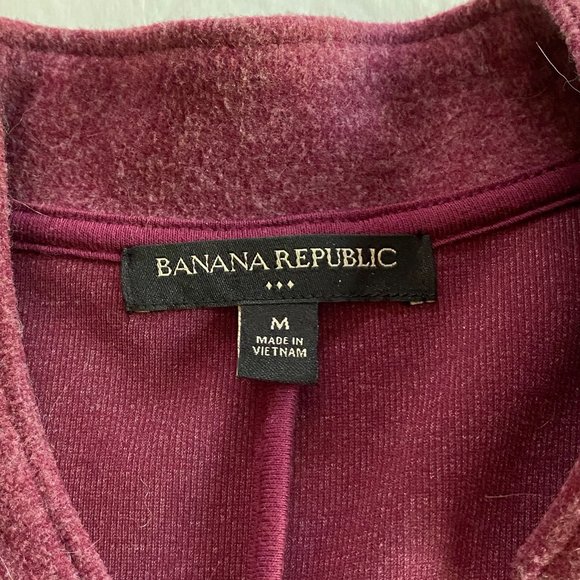 Banana Republic Ponte Knit Raspberry Blazer Women's Medium - Picture 3 of 6